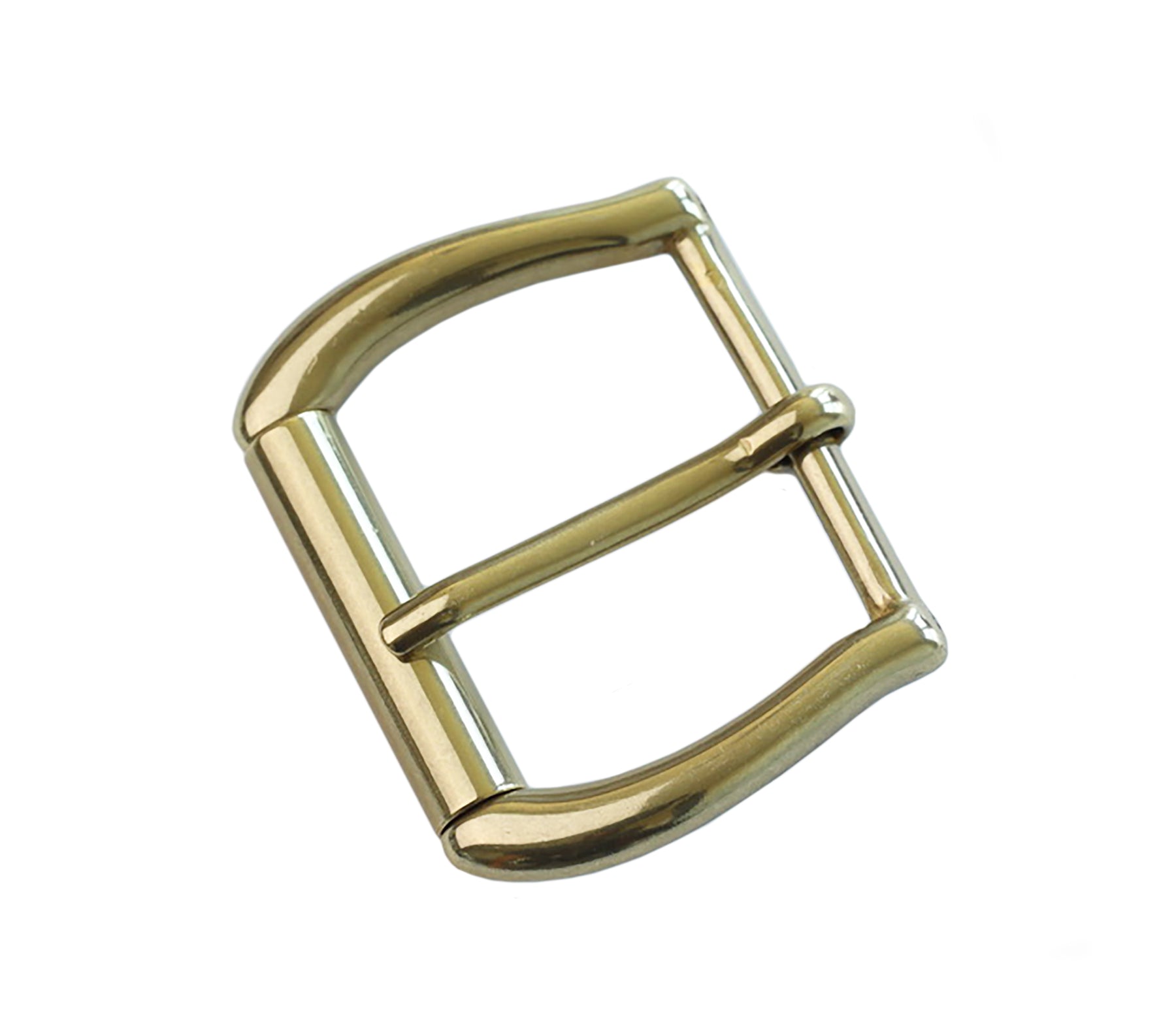 Belt Buckles - Italian  "Gaucho" Roller Single Prong (Solid Brass)