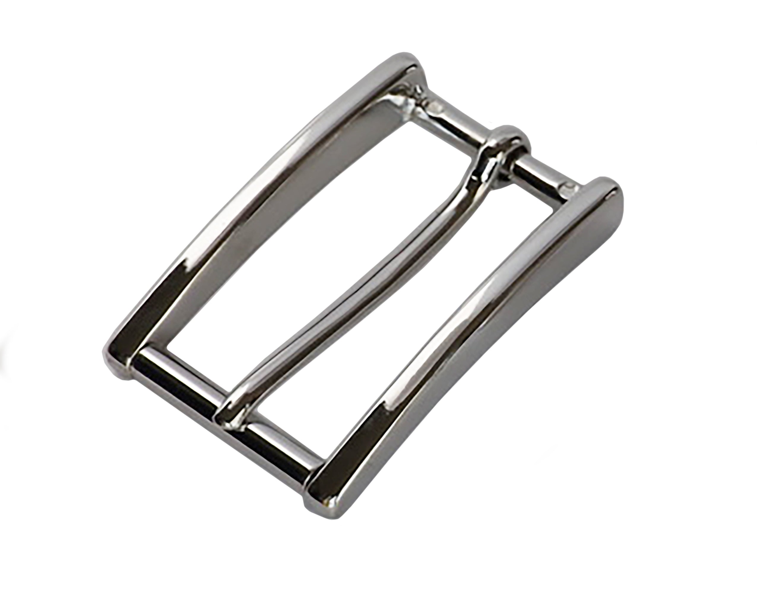 Italian - "High Roller" Slim Roller Belt Buckle (Solid Brass)
