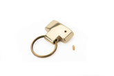 Italian - Loop Key Lanyard Hardware (Solid Brass)