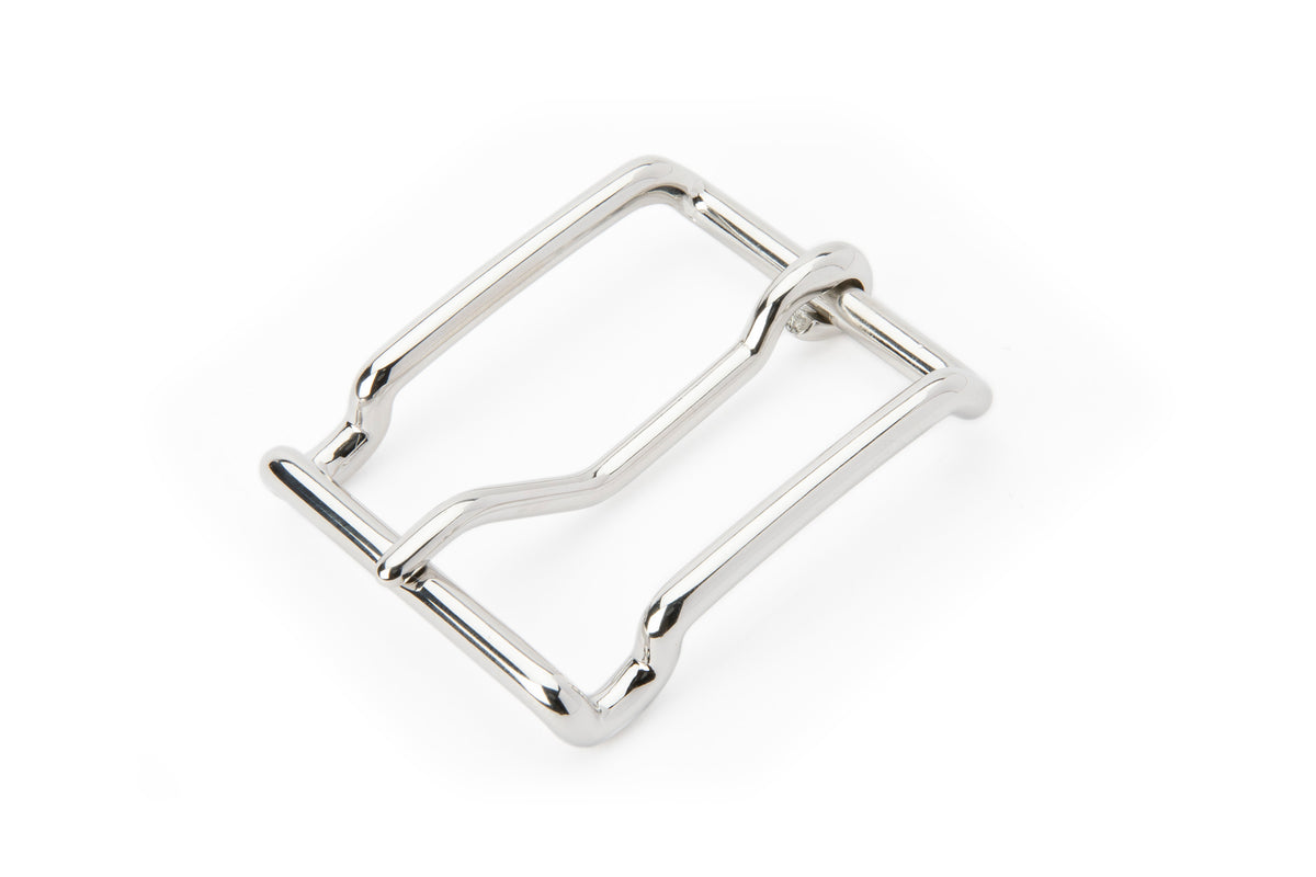 Italian - "Wired" Belt Buckle (Solid Brass) - Nickel Free Plating