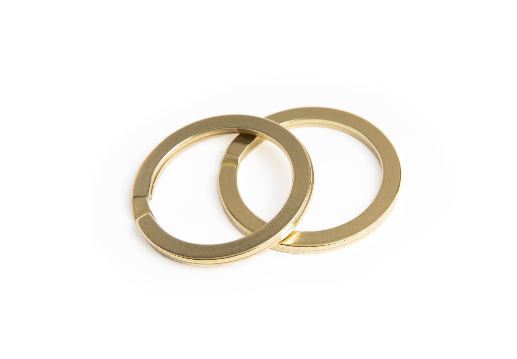 Premium Key Ring 32mm Split Ring Gold Color (10-Pcs)