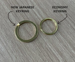 Japanese 🇯🇵 - Premium "Sumo" Split Key Rings - (Solid Brass)