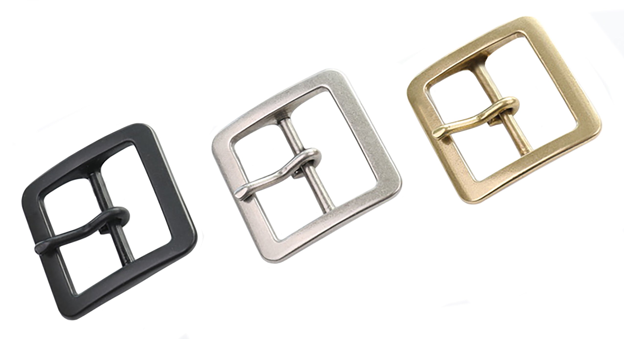 "Tetra" - Single Prong - Belt Buckle (Solid Brass) - 50% OFF!