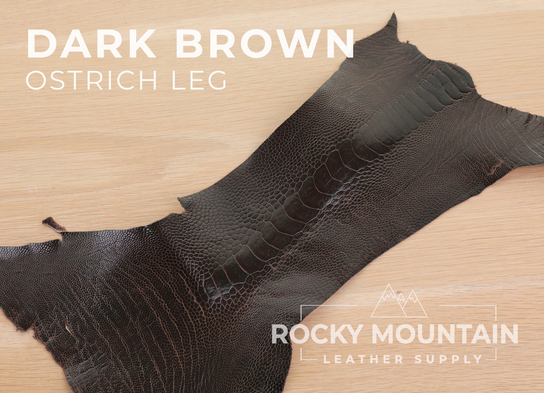 Ostrich Leg - "Glazed" - Premium Exotic Leather - 30% Off!