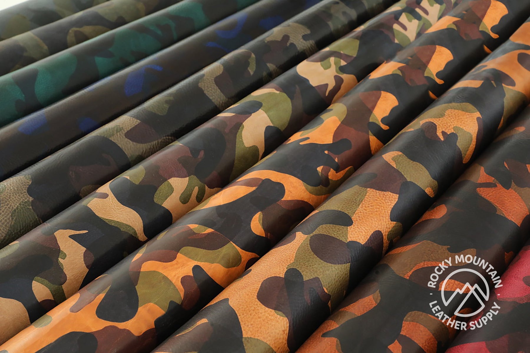 La Perla Azzurra - Camouflage (Camo) Leather (HIDES)