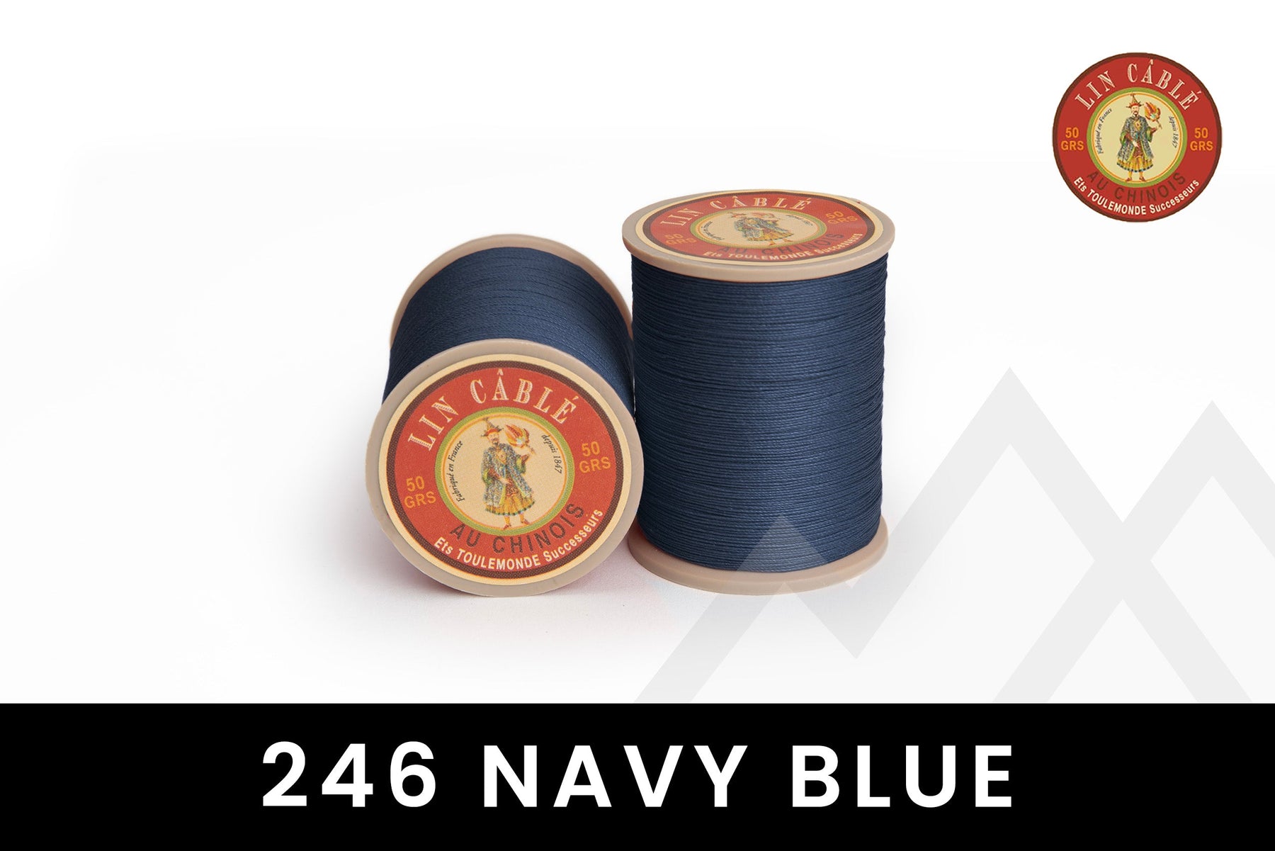 Fil au Chinois - "Lin Cable" Waxed Linen Thread (Size 632) *Full Spool