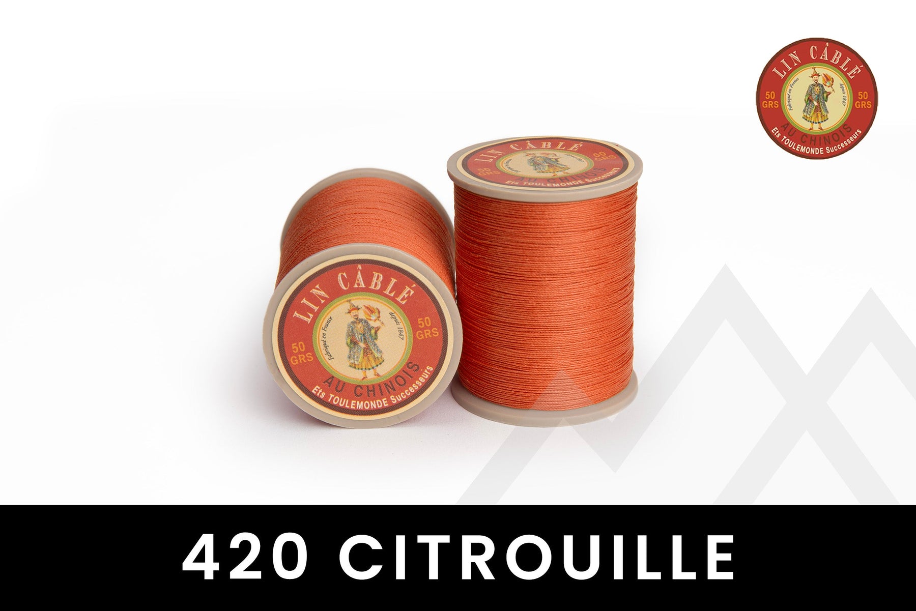 Fil au Chinois 🇫🇷 - "Lin Cable" Waxed Linen Thread (Size 532) *Full Spool