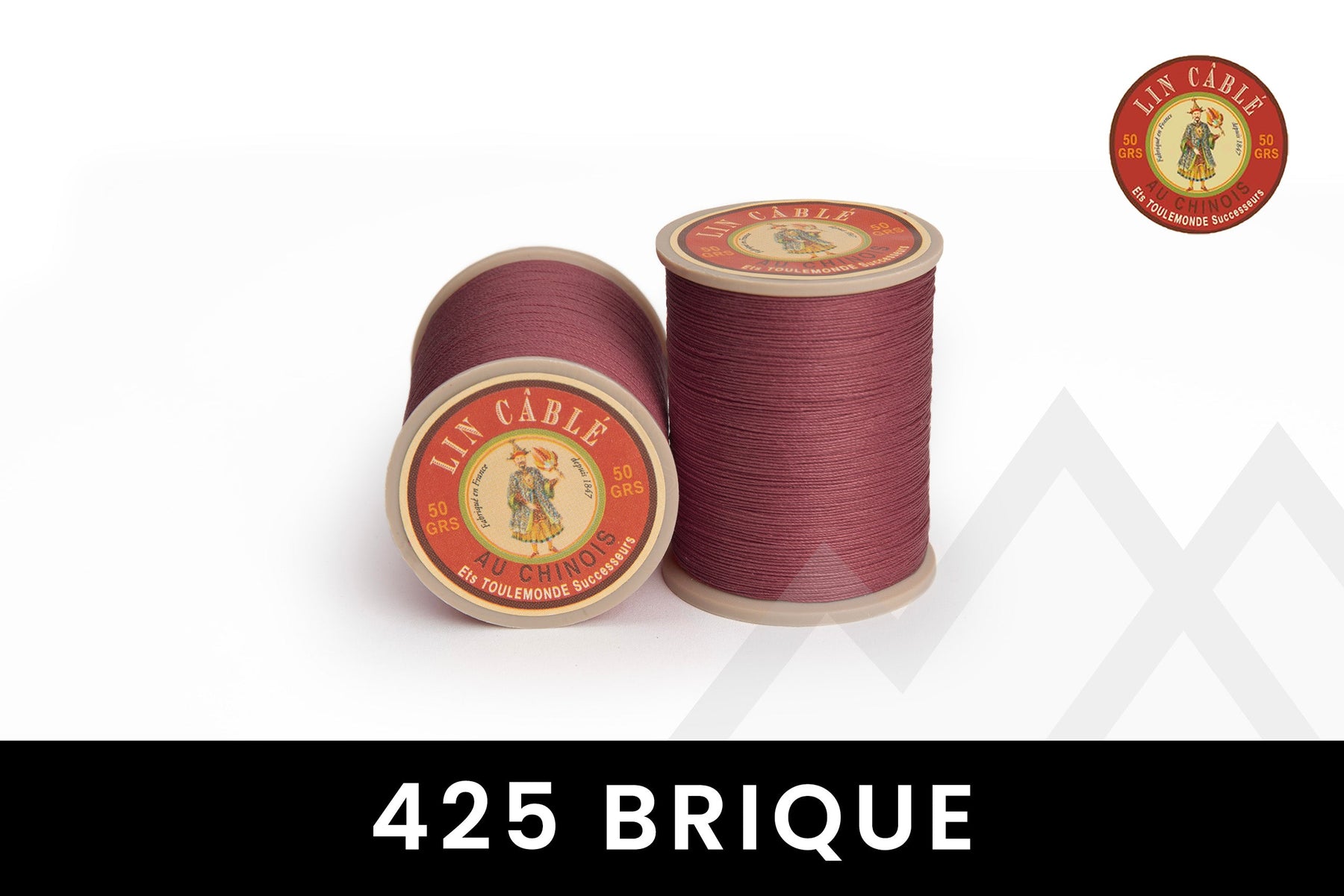 Fil au Chinois - "Lin Cable" Waxed Linen Thread (Size 632) *Full Spool