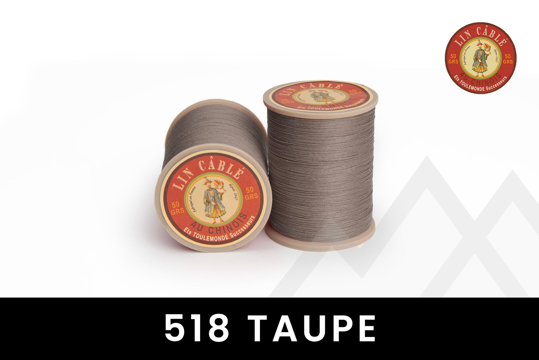 Fil au Chinois - "Lin Cable" Waxed Linen Thread (Size 632) *Full Spool