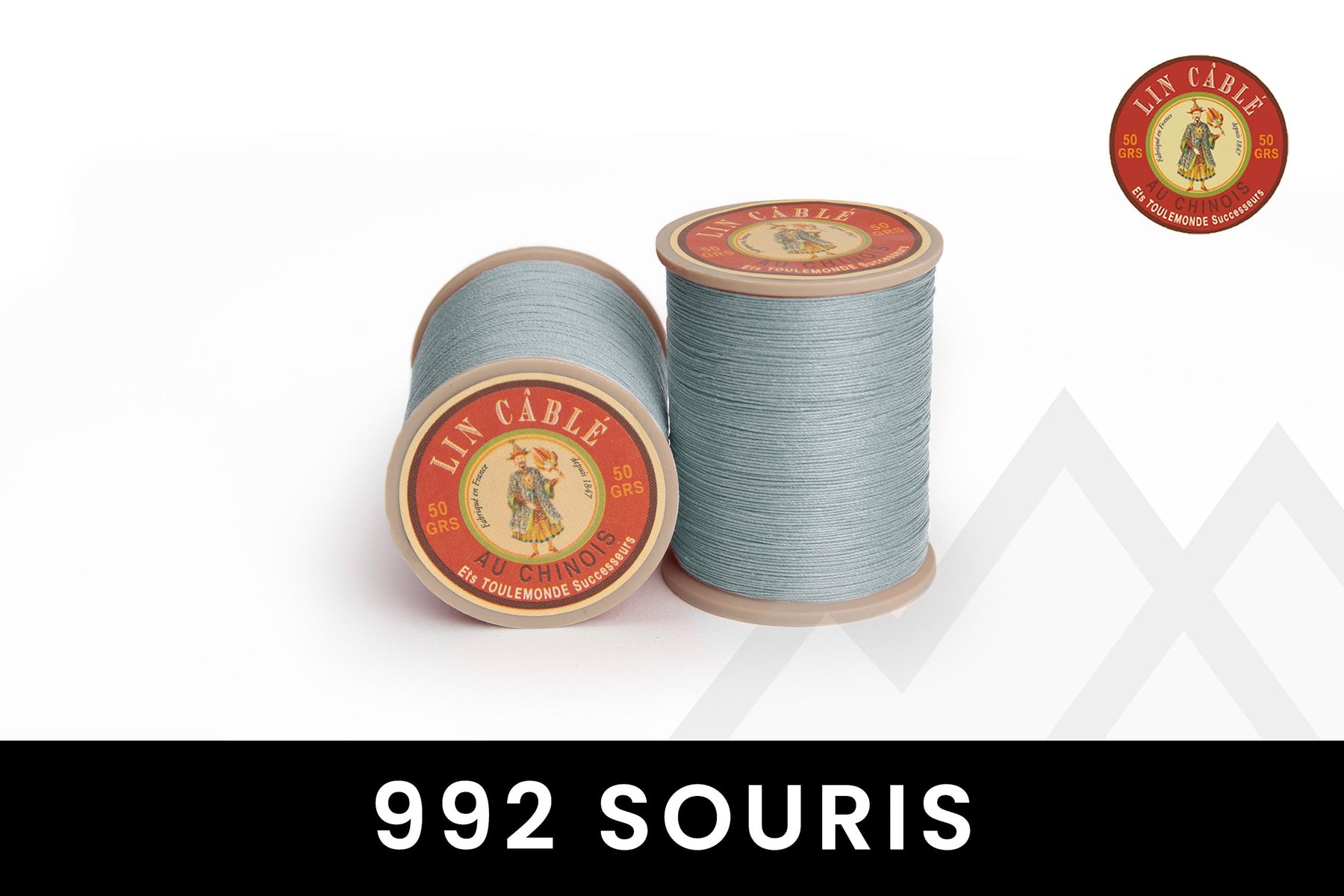 Fil au Chinois - "Lin Cable" Waxed Linen Thread (Size 632) *Full Spool