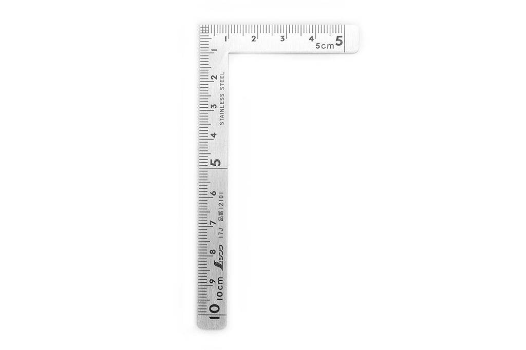 Small Square ruler for leathercraft 3x2 inches or 5x6 cm, Stainless steel  Measuring Tool, Scale Metal ruler, DIY tool, Pocket EDC tool 98944 in  online supermarket