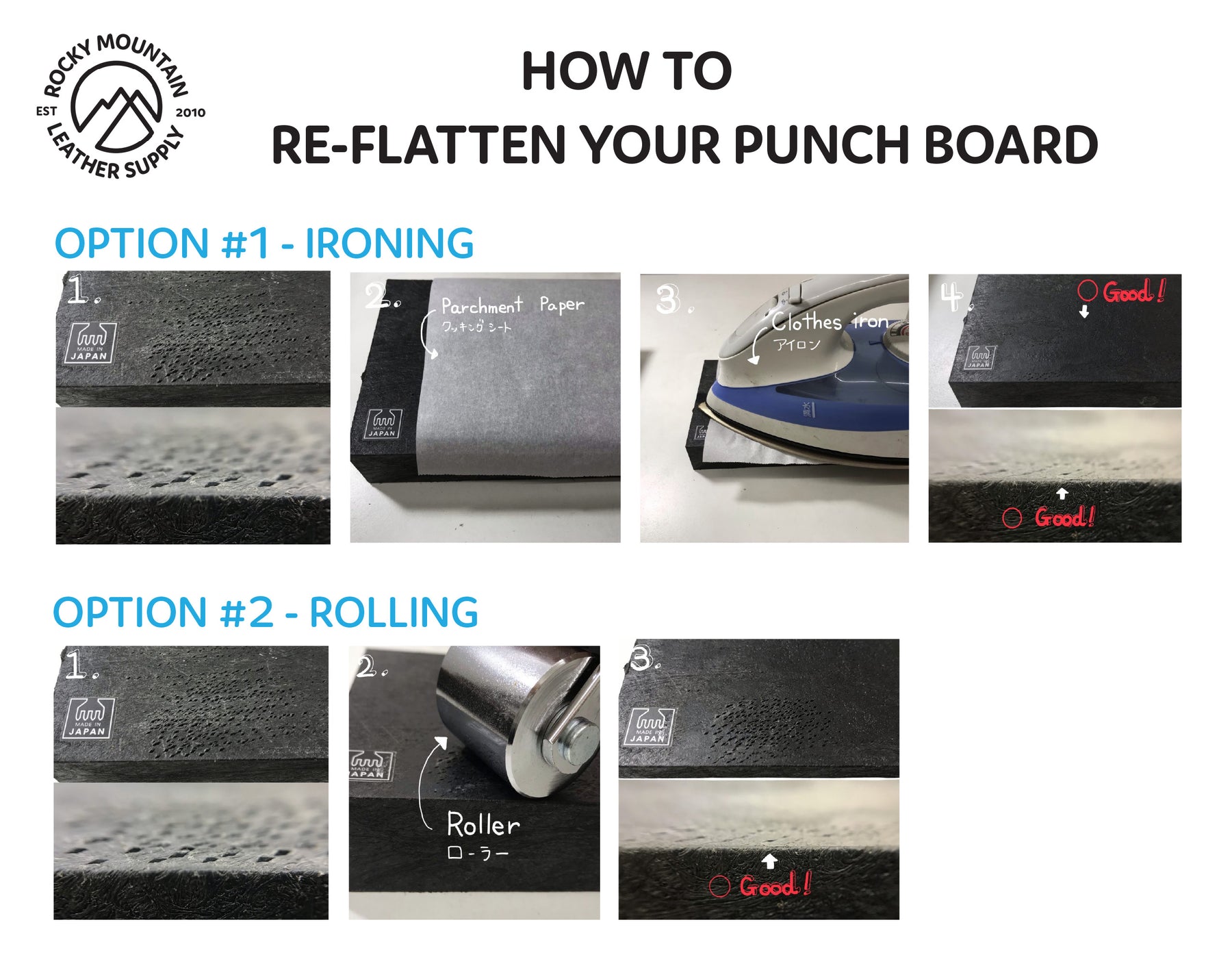 Oka Factory - Japanese Premium "Grain Flow" Punch Board (5 Sizes)