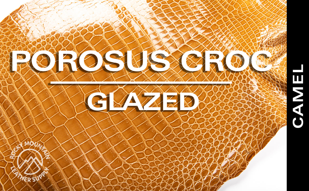 Porosus Crocodile - Farm Raised (Top Quality) - Luxury Skins - Glazed Camel