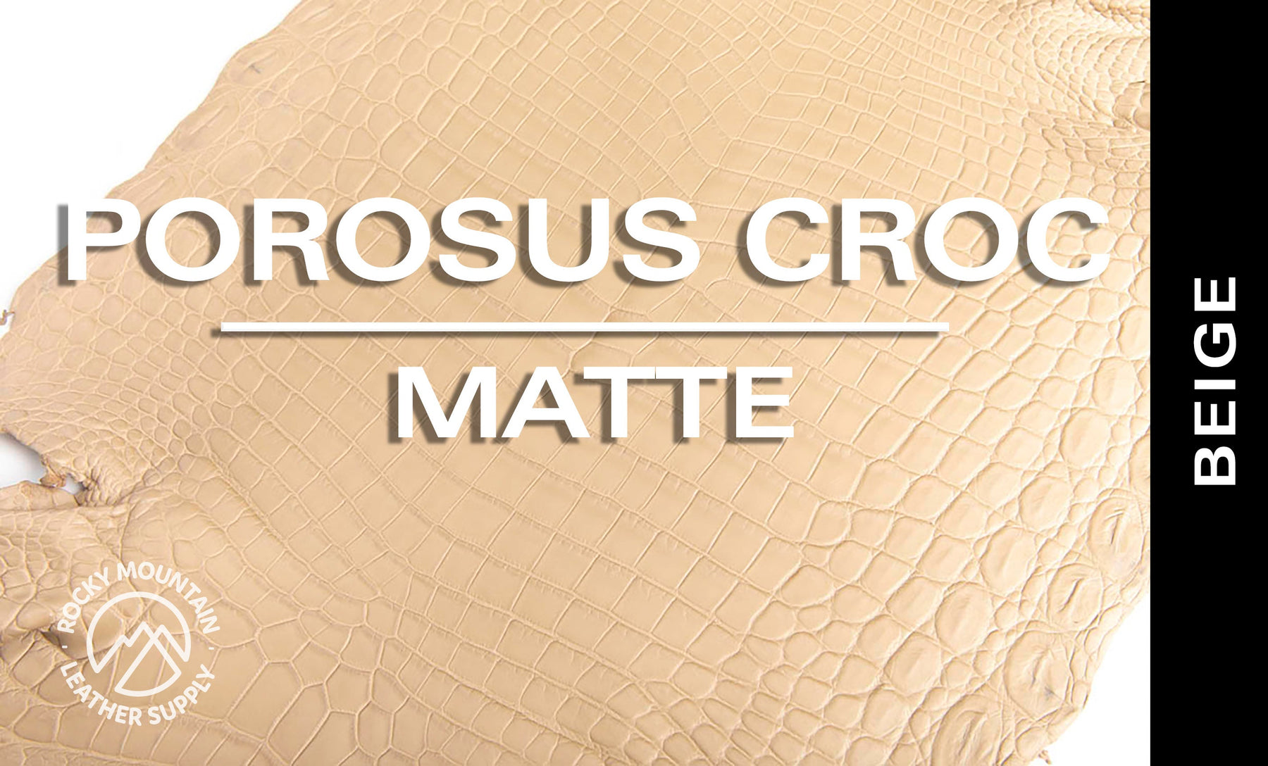 Porosus Crocodile - Matte - Farm Raised / Luxury Skins (35-39cm)