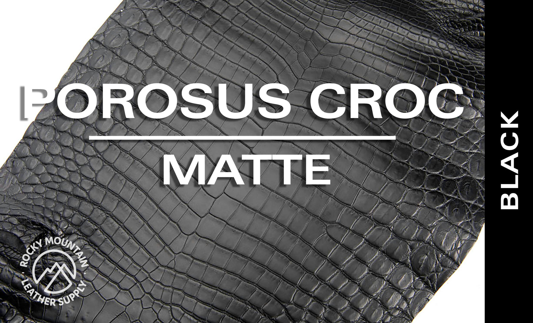 Porosus Crocodile - Matte - Farm Raised / Luxury Skins (35-39cm)