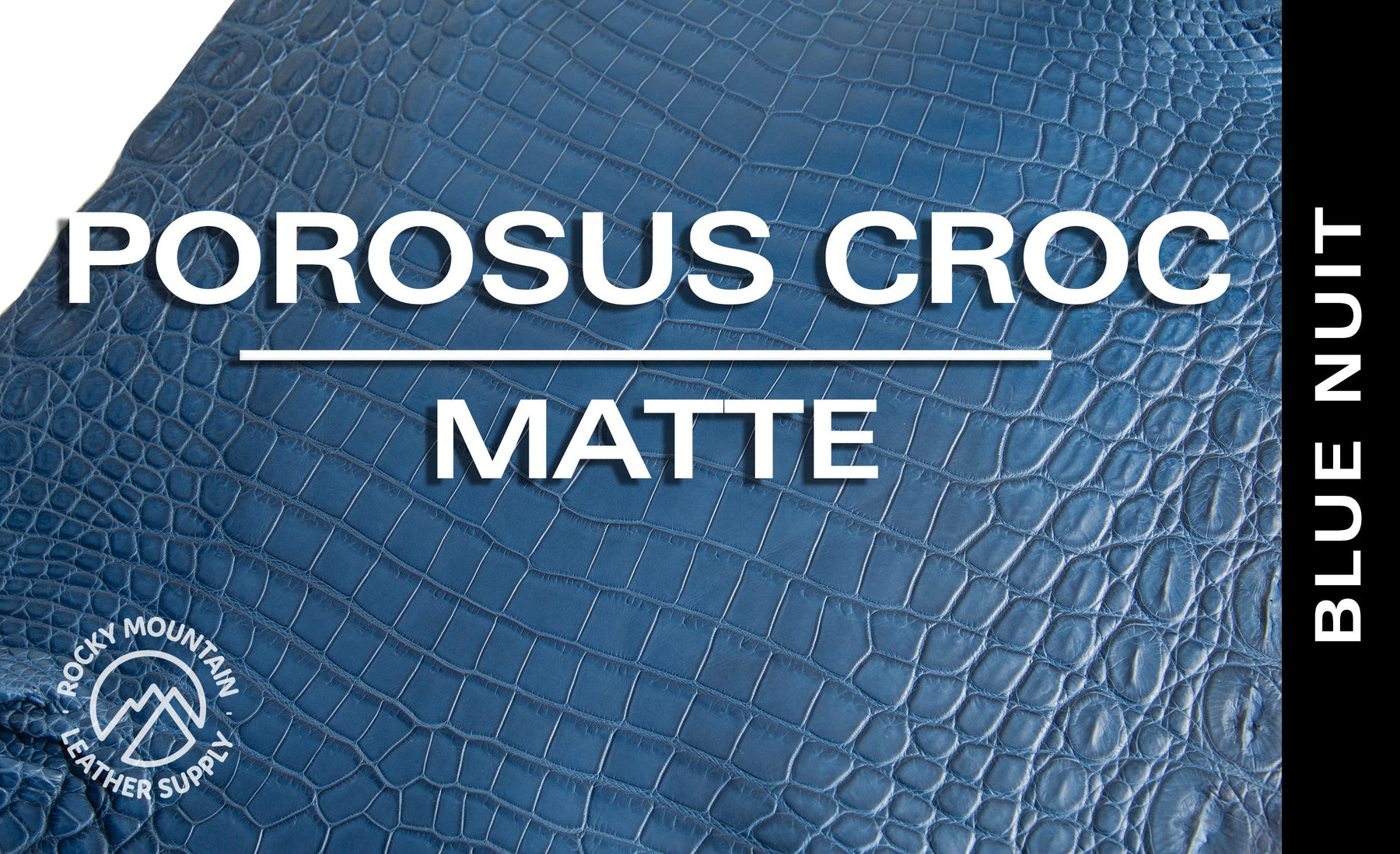 Porosus Crocodile - Matte - Farm Raised / Luxury Skins (35-39cm)