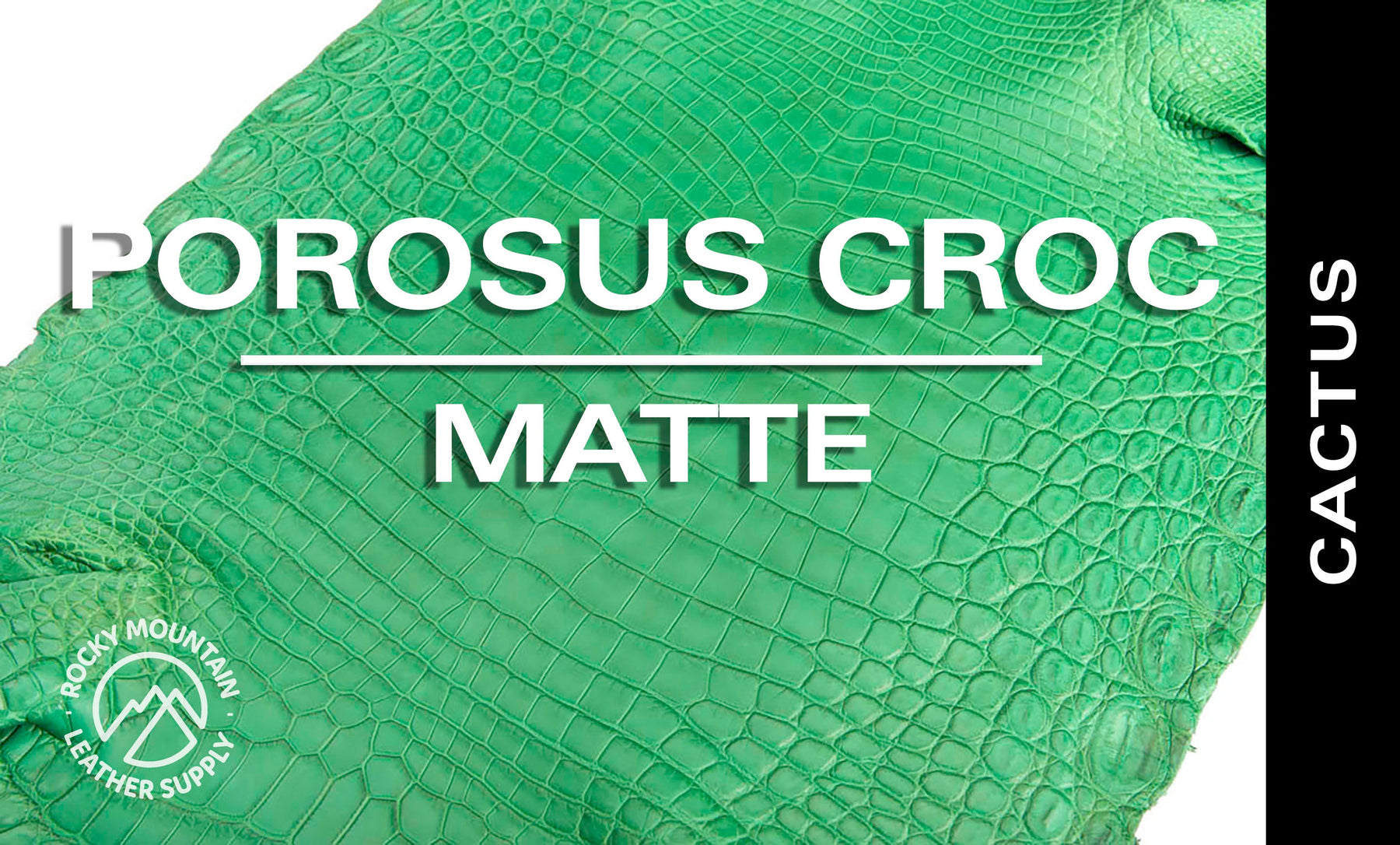 Porosus Crocodile - Matte - Farm Raised / Luxury Skins (35-39cm)