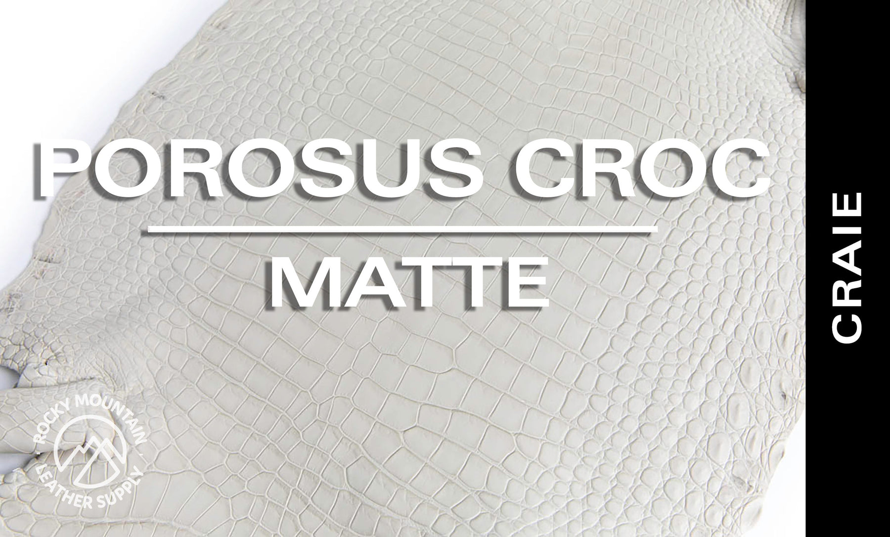 Porosus Crocodile - Matte - Farm Raised / Luxury Skins (35-39cm)