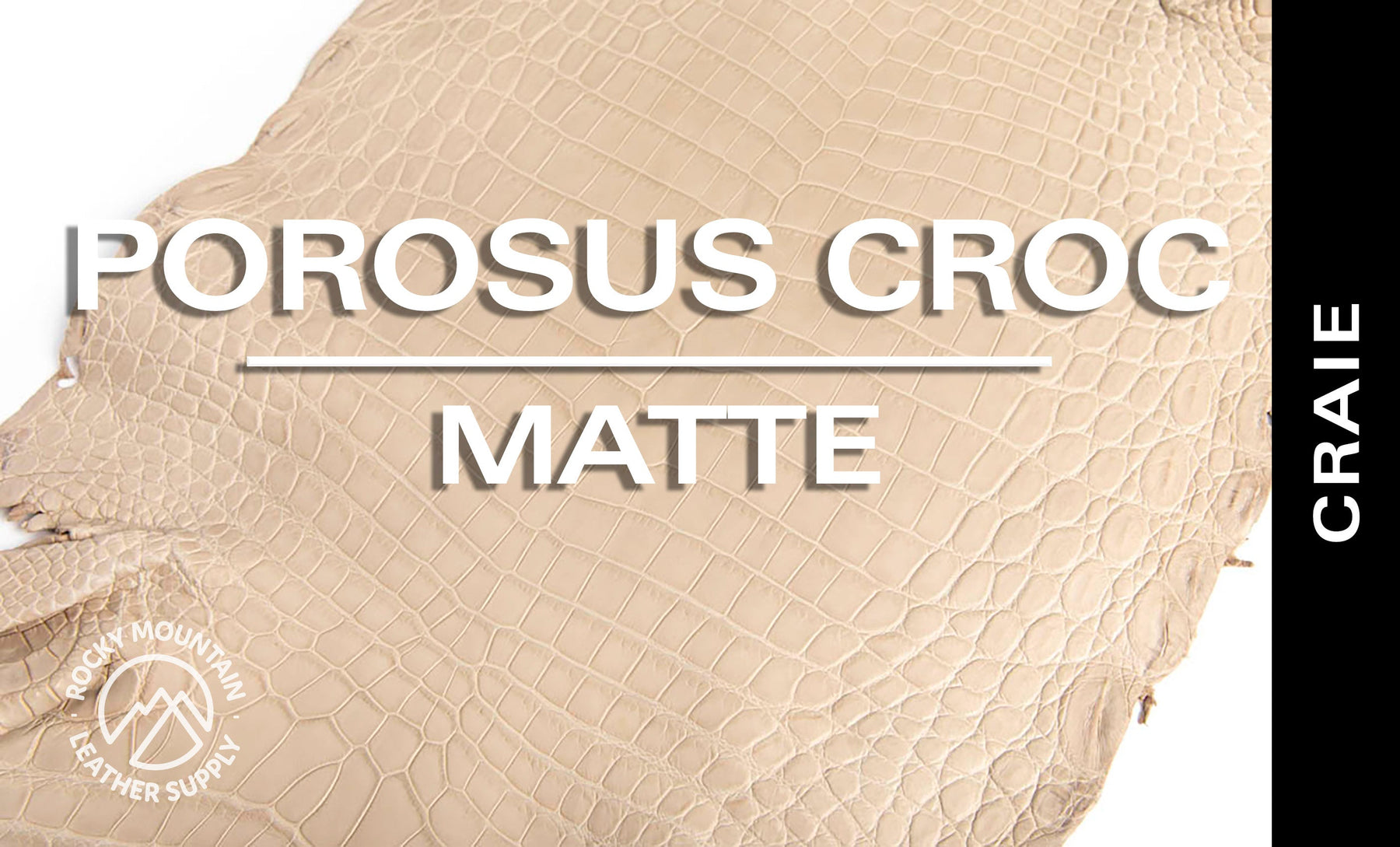 Porosus Crocodile - Matte - Farm Raised / Luxury Skins (35-39cm)