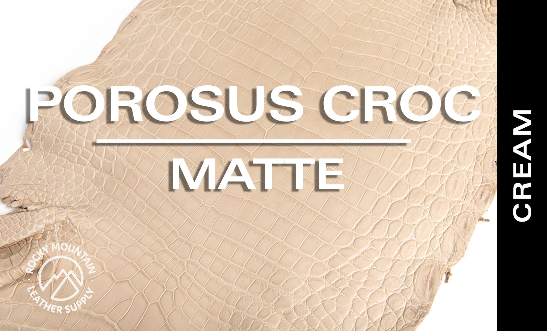 Porosus Crocodile - Matte - Farm Raised / Luxury Skins (35-39cm)