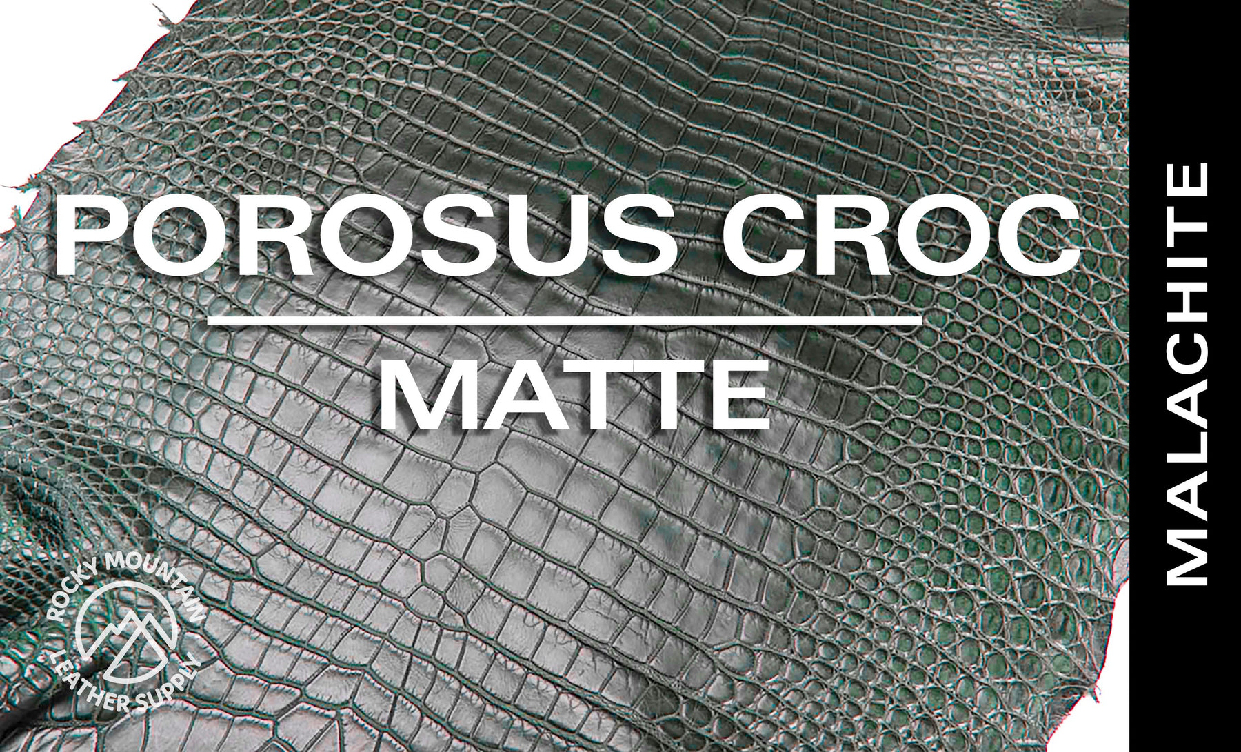 Porosus Crocodile - Matte - Farm Raised / Luxury Skins (35-39cm)
