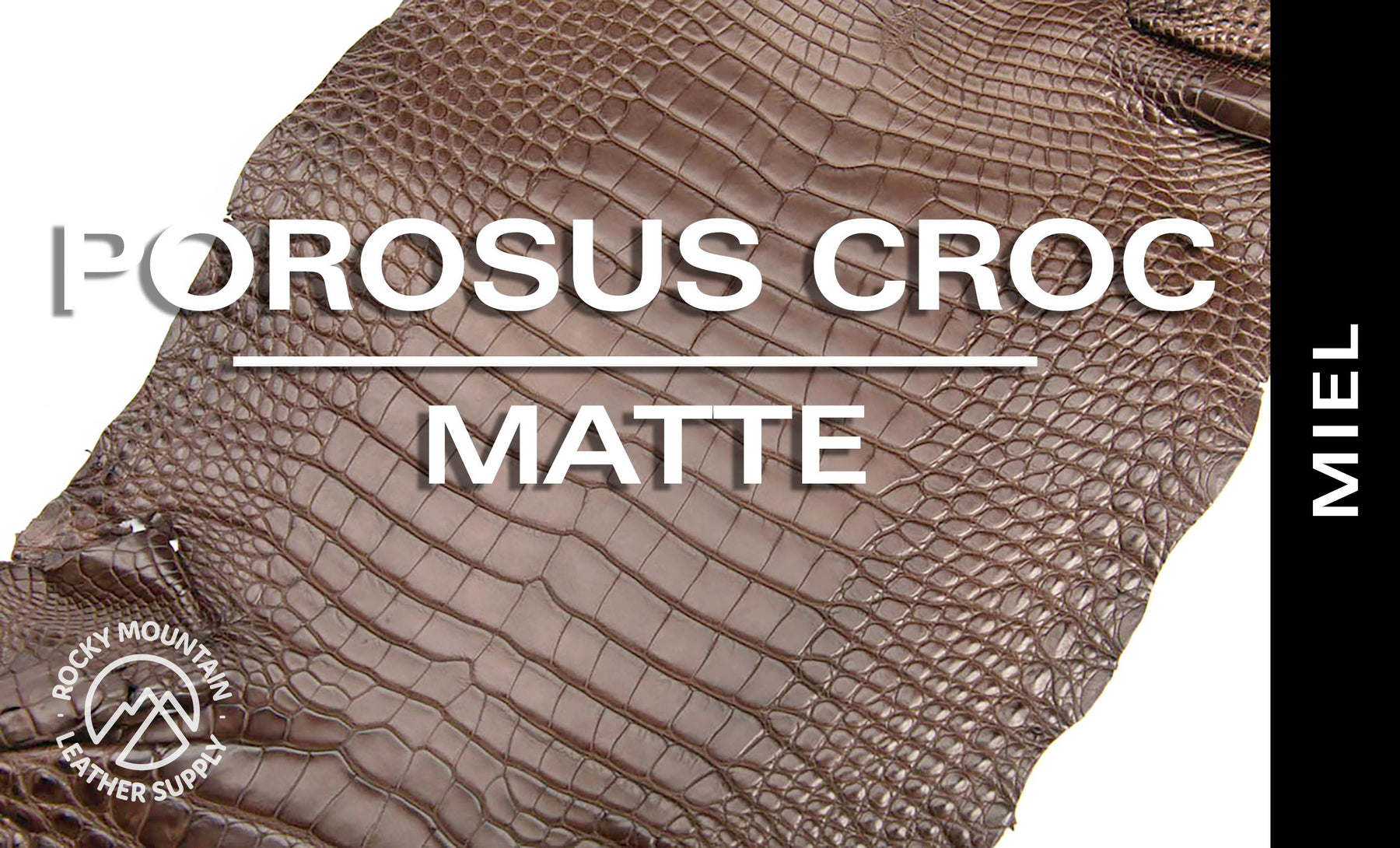 Porosus Crocodile - Matte - Farm Raised / Luxury Skins (35-39cm)