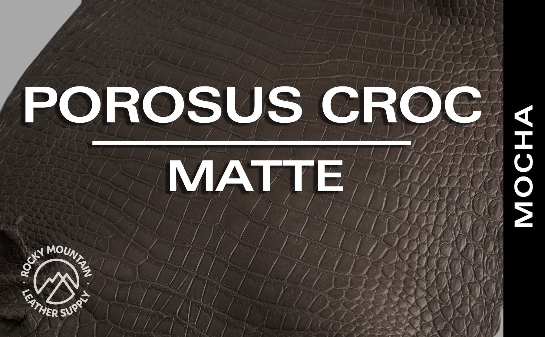 Porosus Crocodile - Matte - Farm Raised / Luxury Skins (35-39cm)