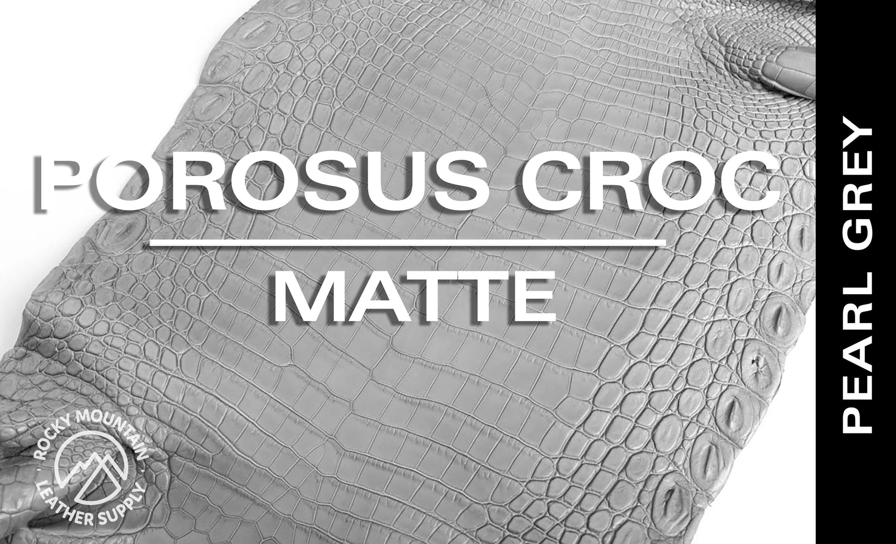 Porosus Crocodile - Matte - Farm Raised / Luxury Skins (35-39cm)