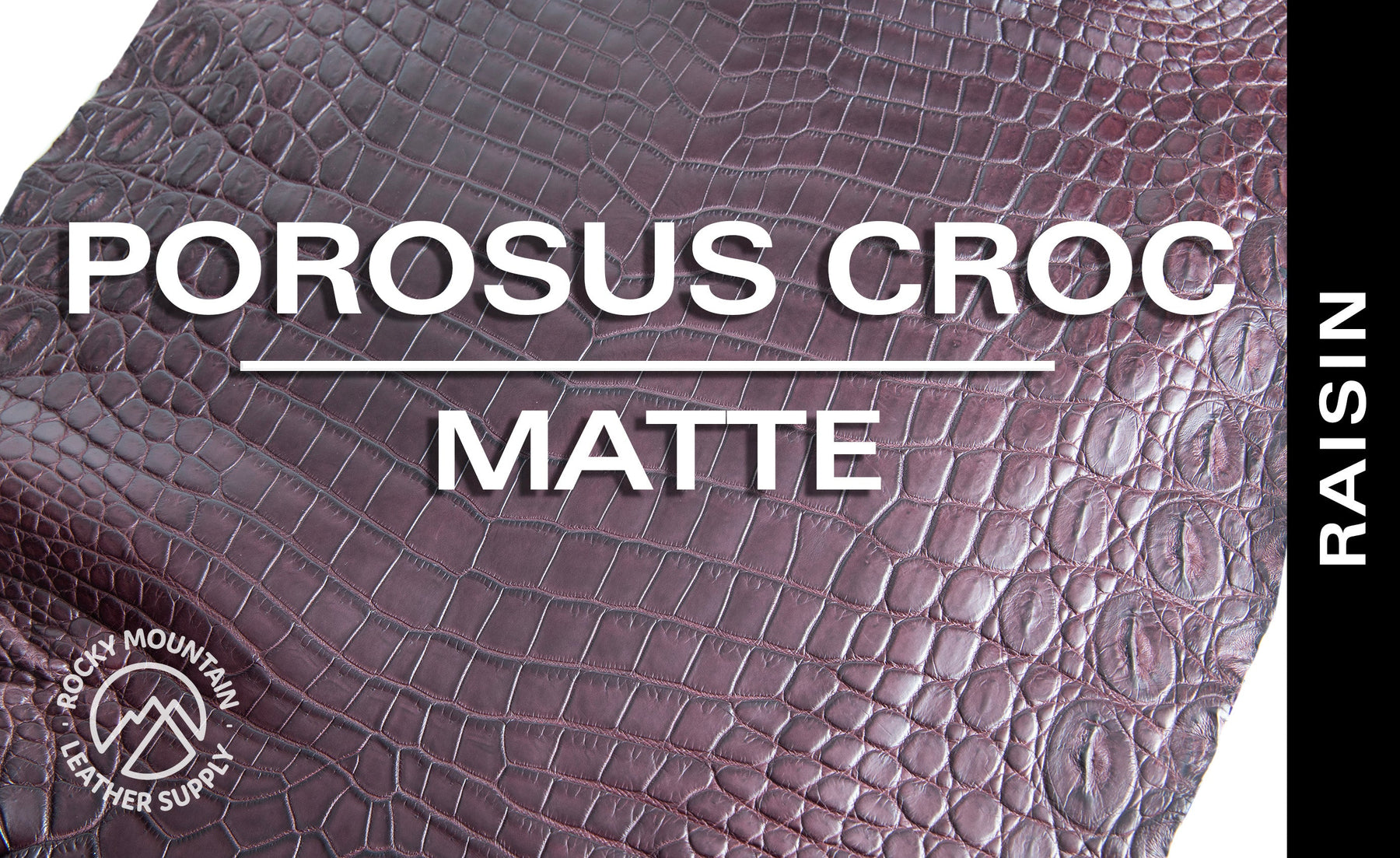 Porosus Crocodile - Matte - Farm Raised / Luxury Skins (35-39cm)