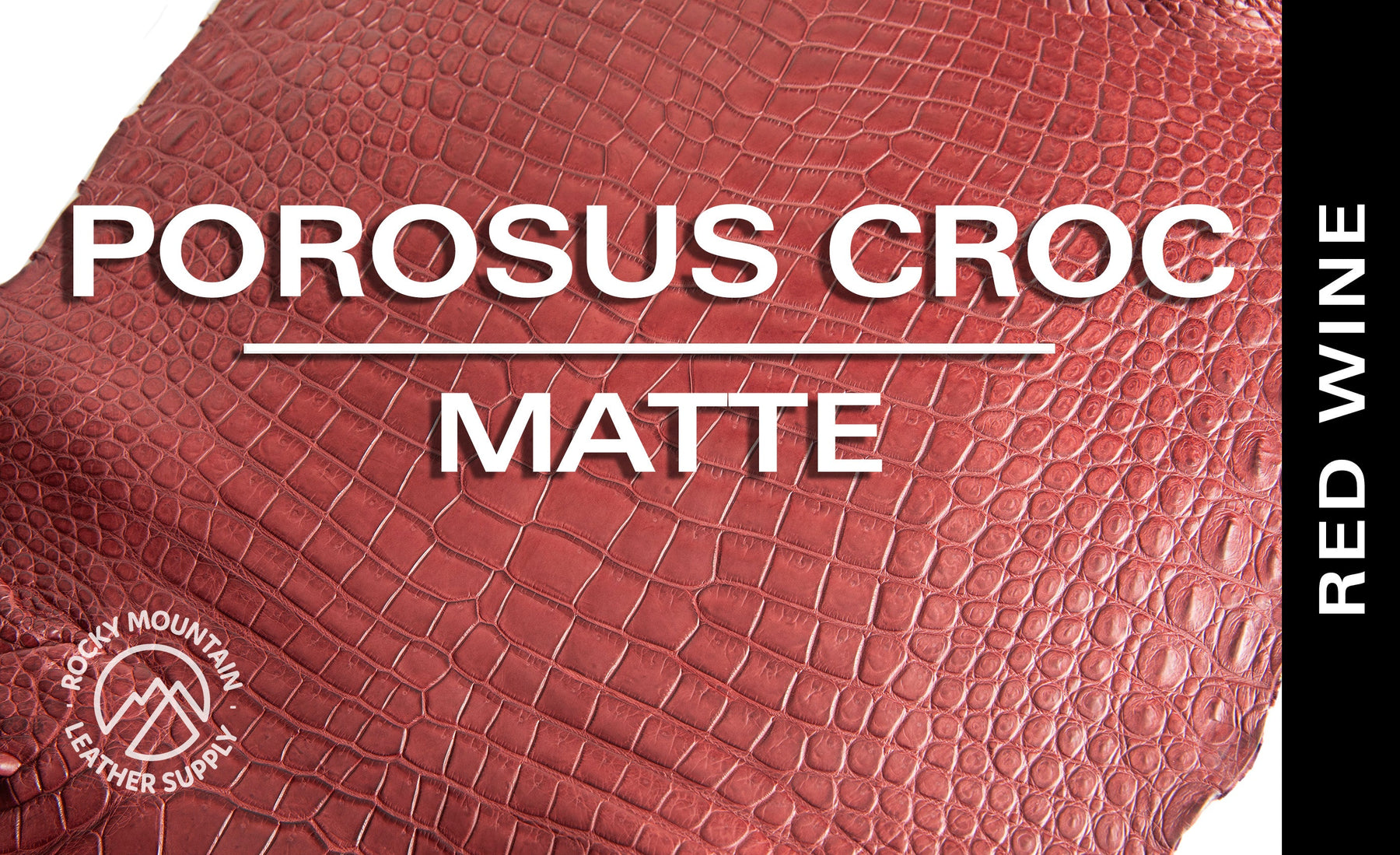 Porosus Crocodile - Matte - Farm Raised / Luxury Skins (35-39cm)