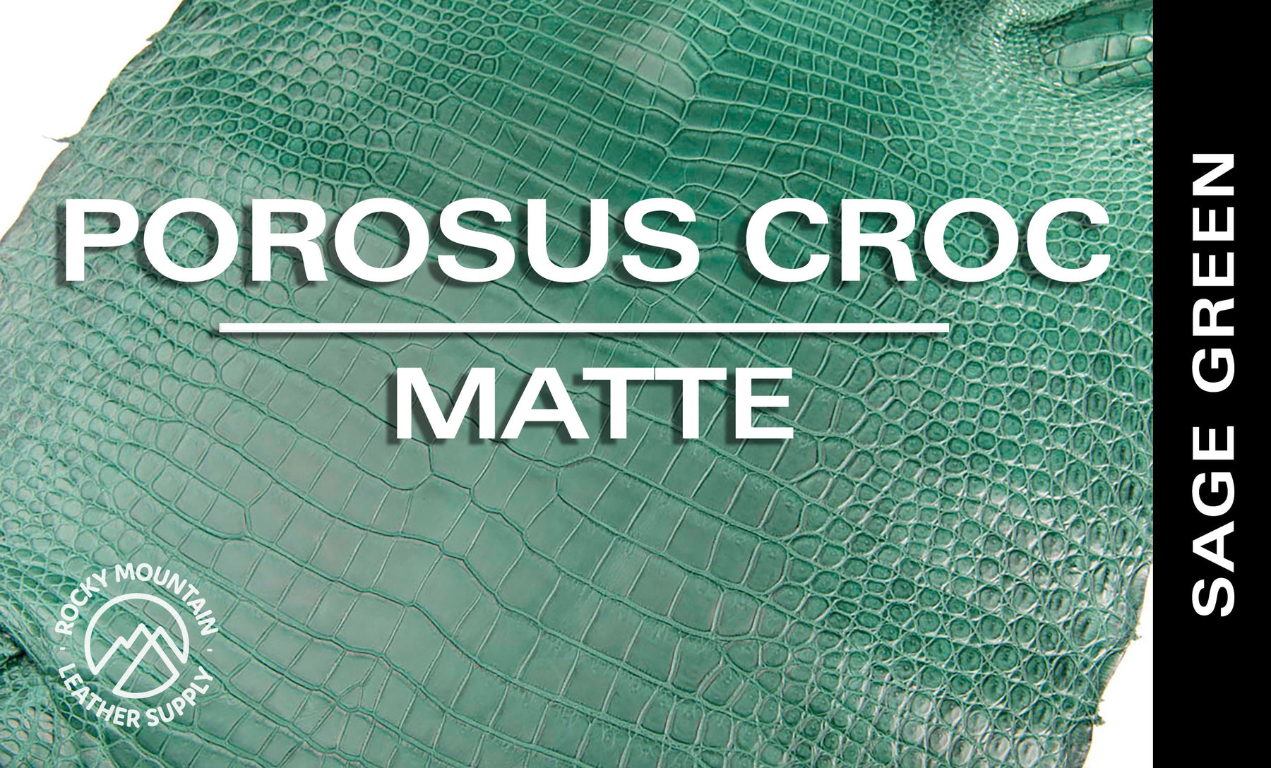Porosus Crocodile - Matte - Farm Raised / Luxury Skins (35-39cm)