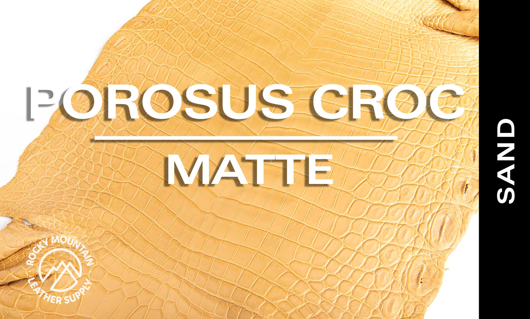 Porosus Crocodile - Matte - Farm Raised / Luxury Skins (35-39cm)