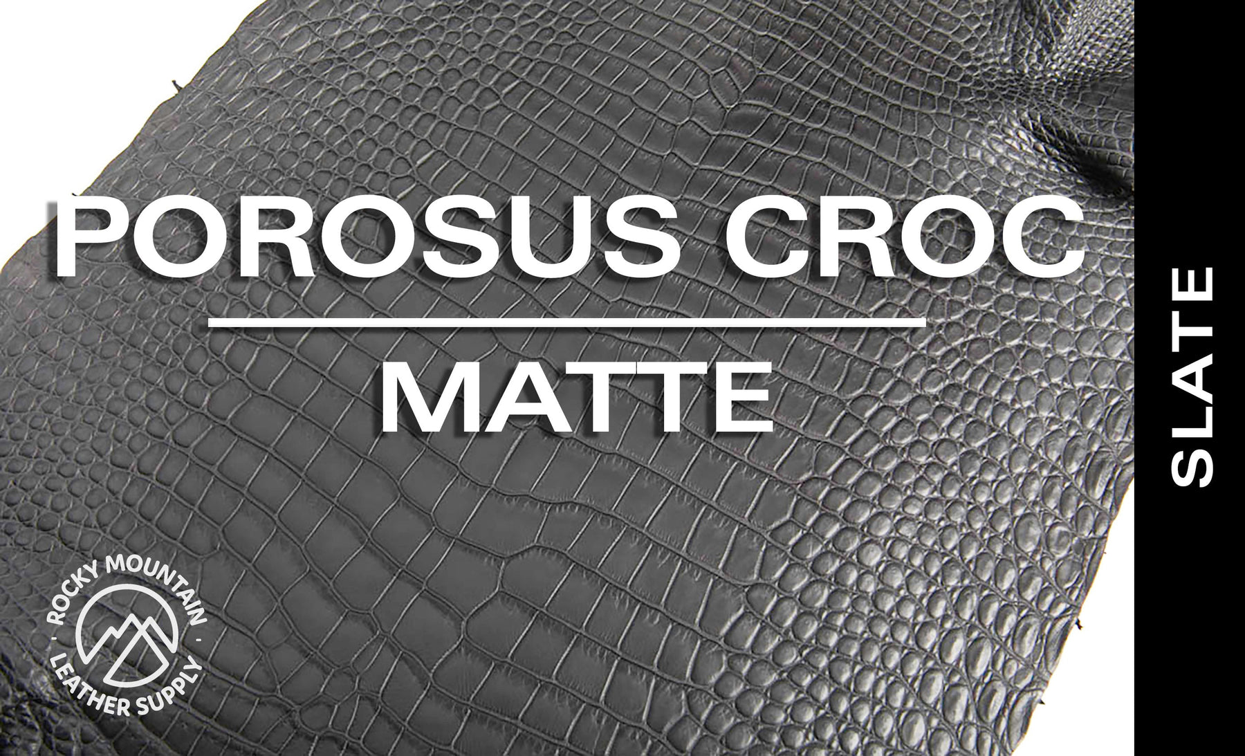 Porosus Crocodile - Matte - Farm Raised / Luxury Skins (35-39cm)