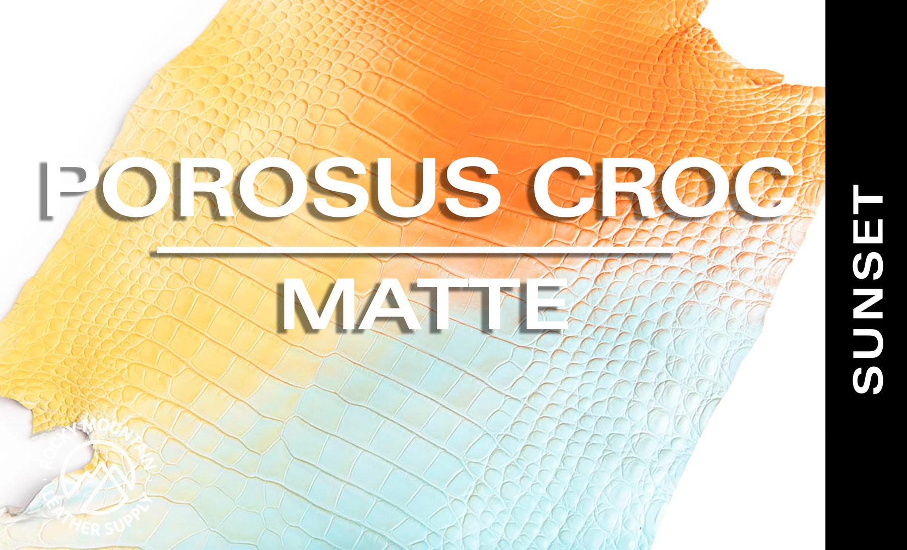 Porosus Crocodile - Matte - Farm Raised / Luxury Skins (35-39cm)