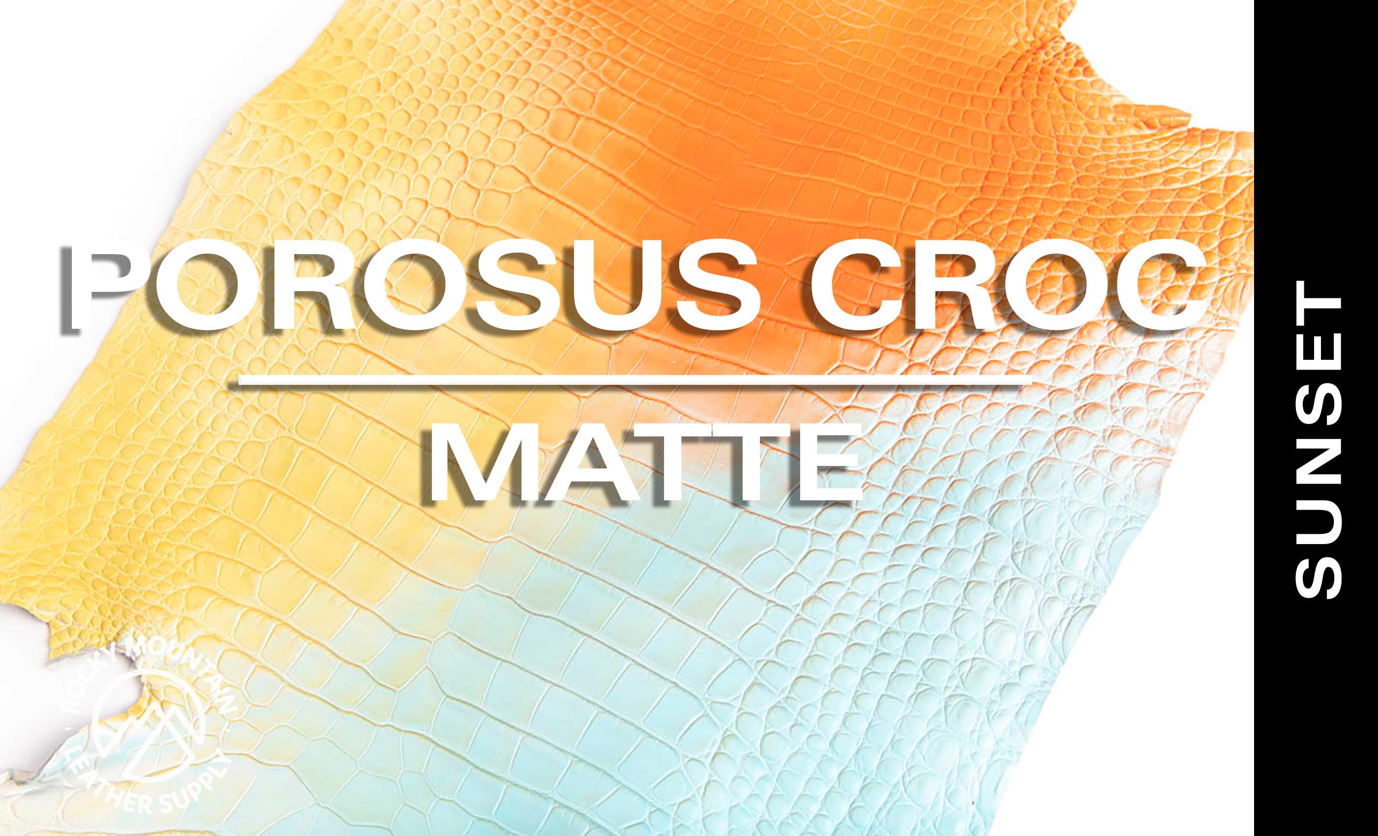 Porosus Crocodile - Matte - Farm Raised / Luxury Skins (25-29cm)