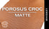Porosus Crocodile - Matte - Farm Raised / Luxury Skins (30-34cm)