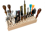 Wood Tool Storage Rack - 72 hole slots