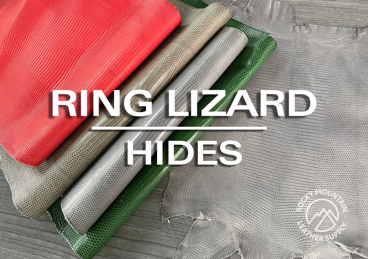 Ring Lizard - Matte - Exotic Leather