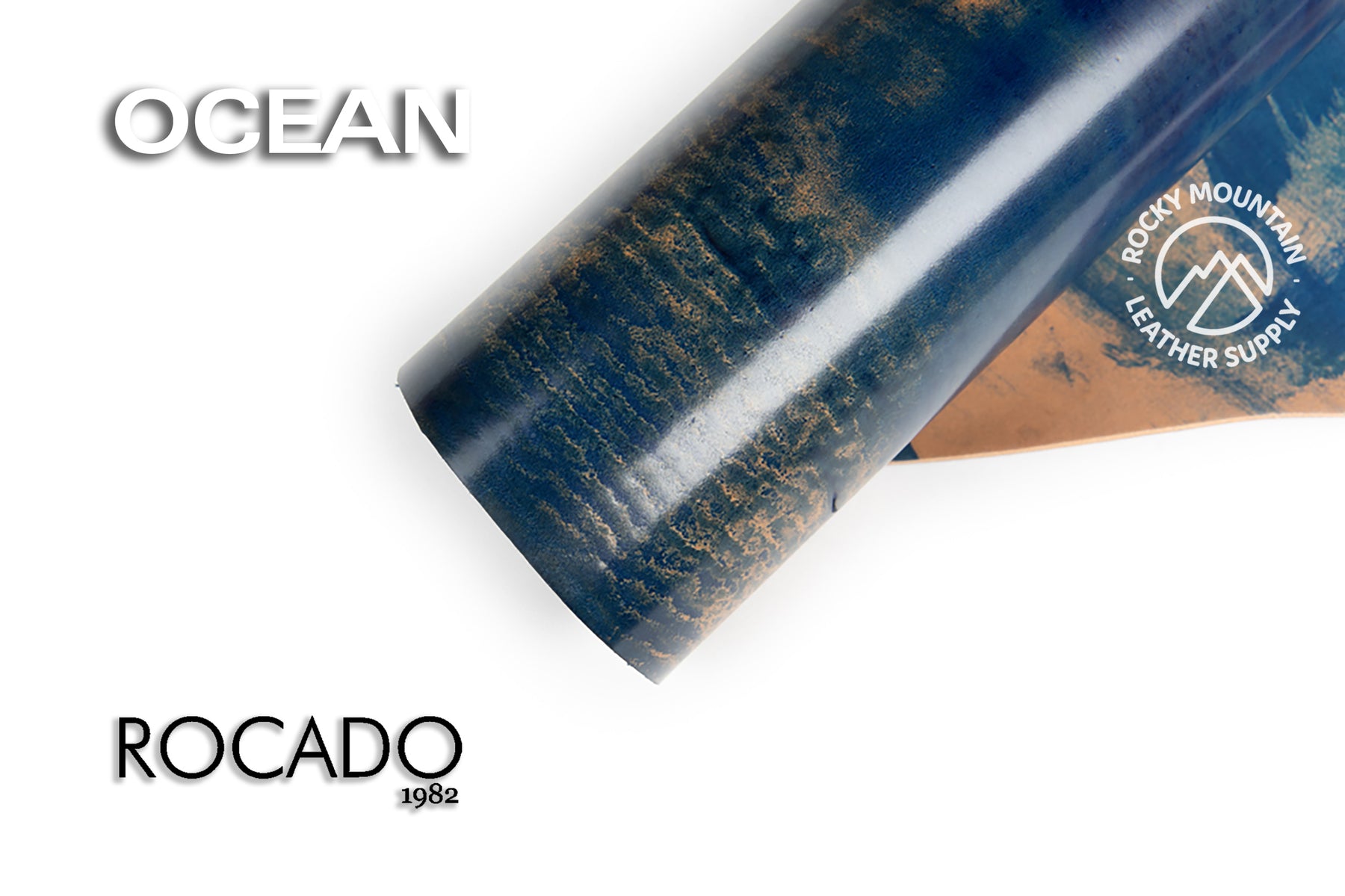 Rocado 🇮🇹 - "Marbled" Shell Cordovan - Veg Tanned (Ocean)