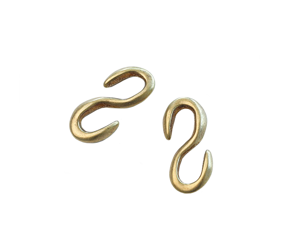 Bracelet Clasp - Japanese "S Hook" (Solid Brass)