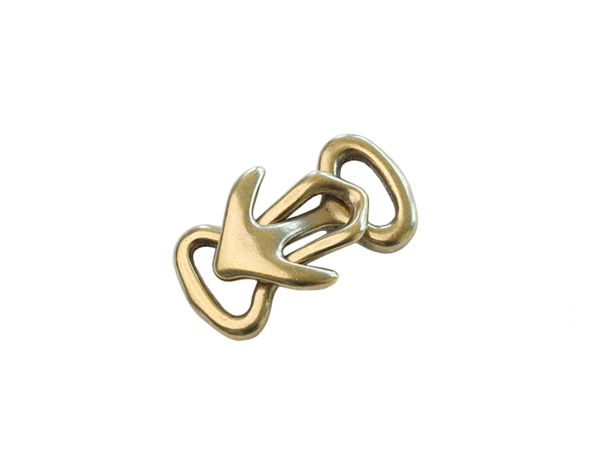 Japan Brass - "Anchor & Hook" Clasp (Solid Brass)