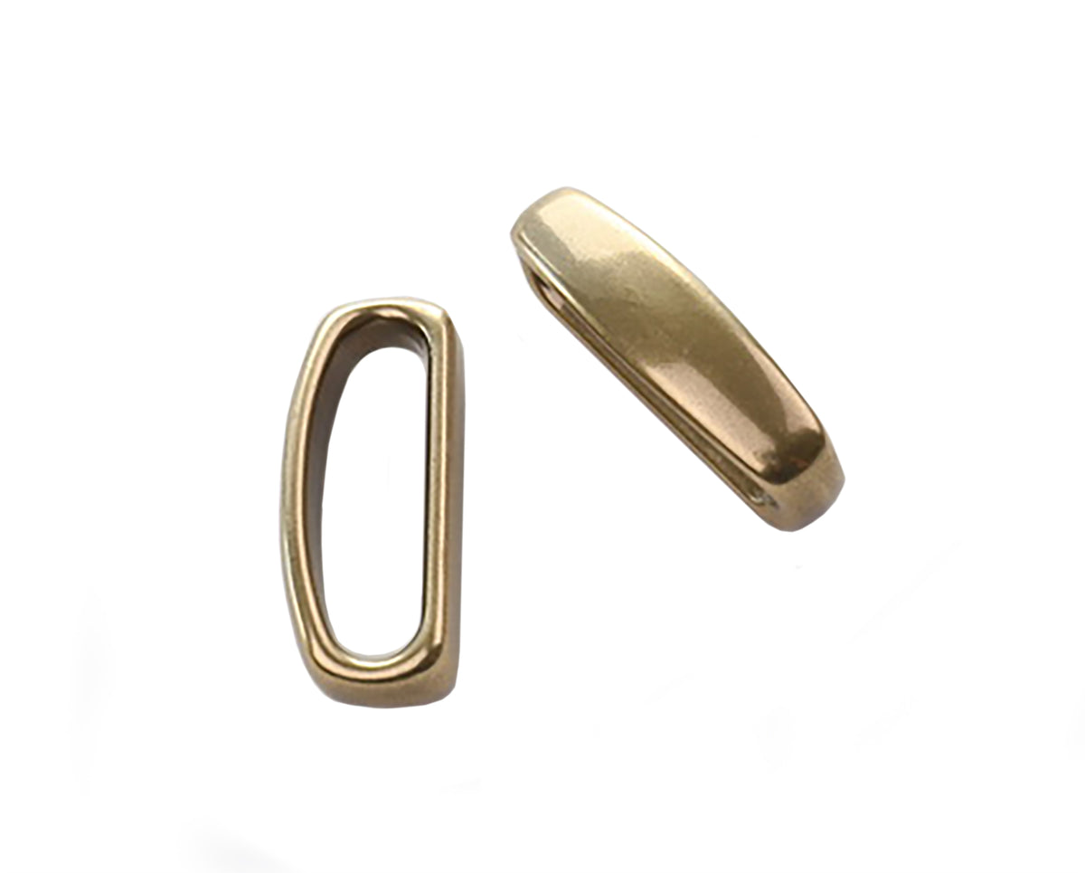 Belt Buckle Loops - Japanese "Tetra" Brass Loops (Solid Brass)