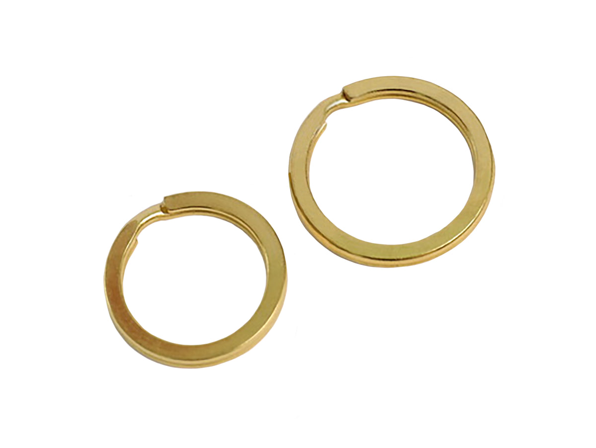 Split Key Rings (Solid Brass) 5 Pack