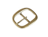 Belt Buckles - Japanese "Rounded"  Single Prong (Solid Brass)