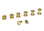 Chicago Screws - "Domed" Design - Solid Brass (10-pack)
