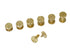 Chicago Screws - "Star" Design (Solid Brass) 10-pack