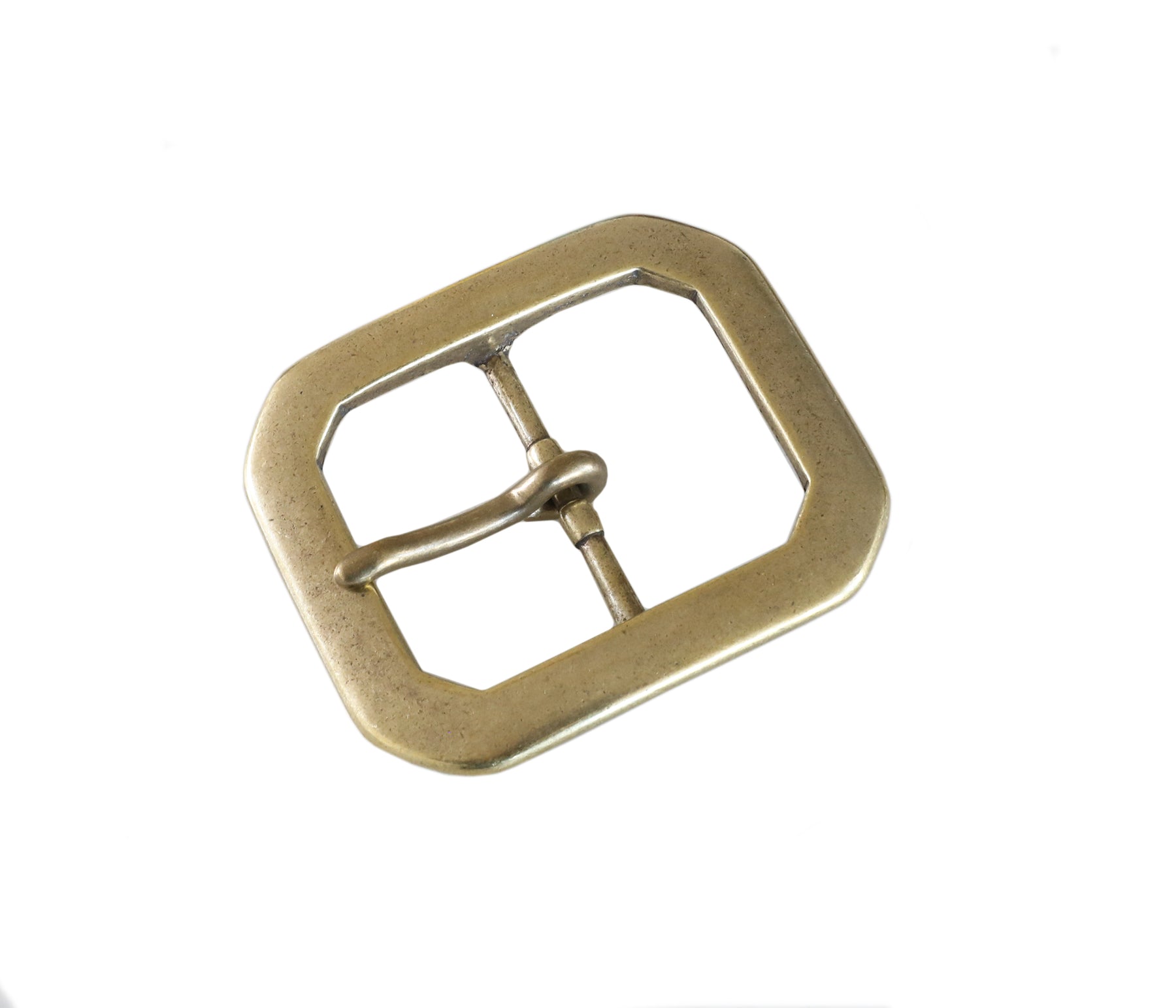 Japan Brass - "Octagonal" Belt Buckle (Solid Brass)