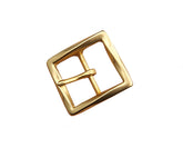Belt Buckles - "Twist" Single Prong (Solid Brass)