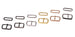 Watch Strap Buckles - Stainless Steel - Nato (5-pack)