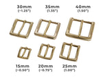 Belt Buckles - Italian  "Explorer" Single Prong (Solid Brass)